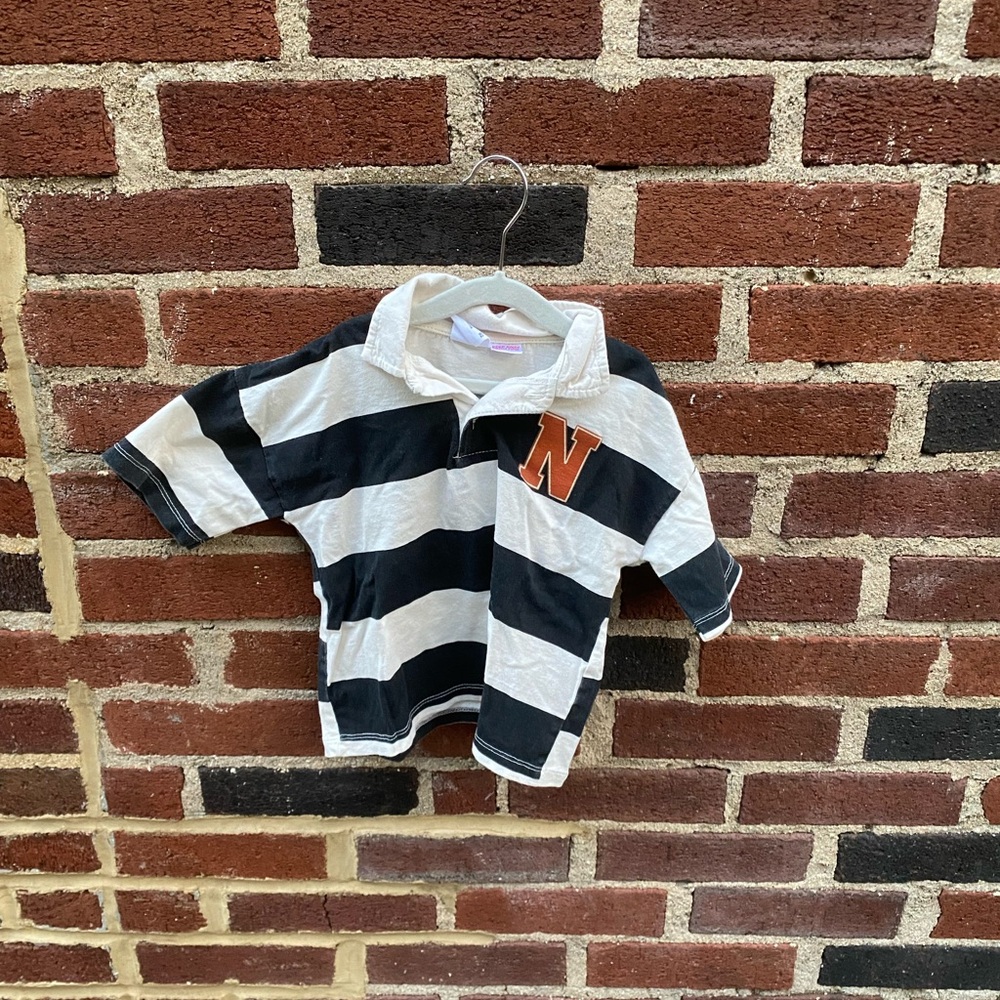 Kids Black and White Striped Shirt